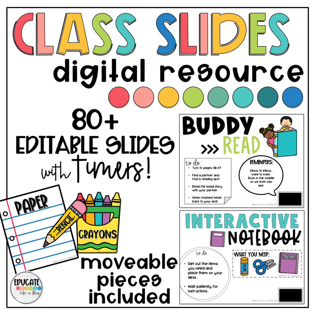 digital interactive class slides