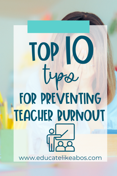 PIN top 10 tips for preventing burnout
